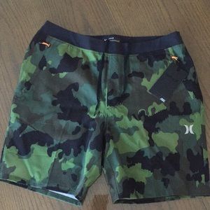 Men’s Hurley ActiveFit Camo Bathing Suit NWT